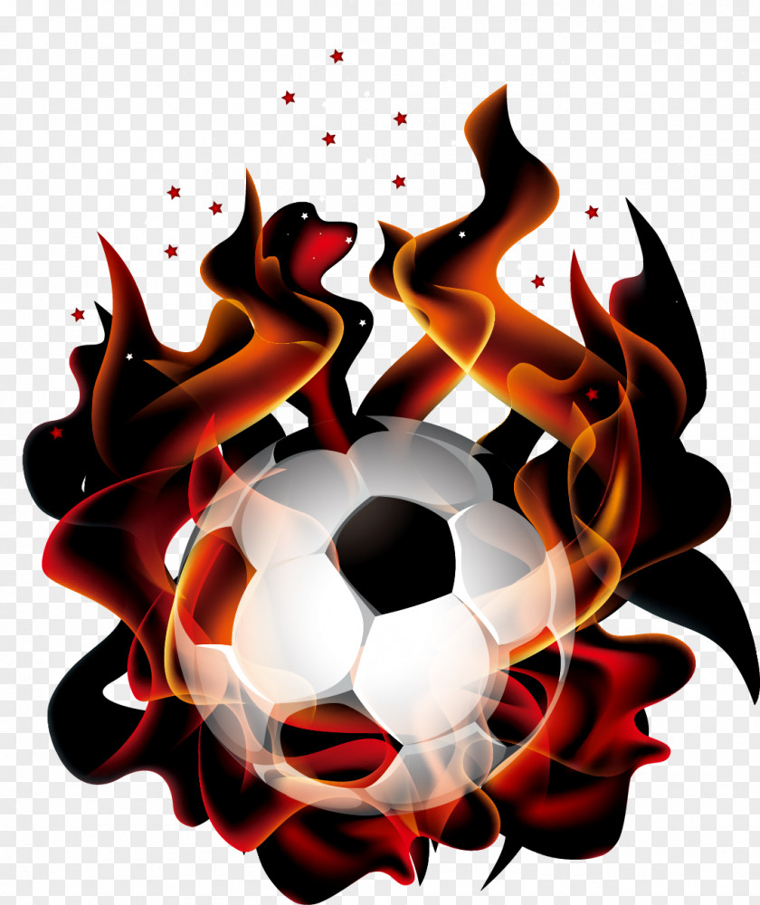 Flame Football Head Soccer Android PNG