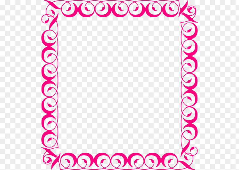 Fuchsia Border Frame File Clip Art PNG