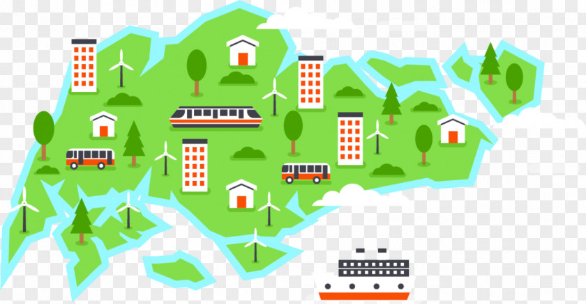 Green Map Tree Urban Design Area PNG