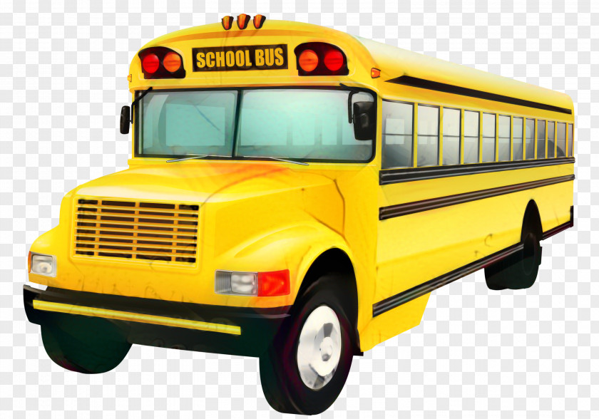 Model Car Public Transport School Bus Cartoon PNG