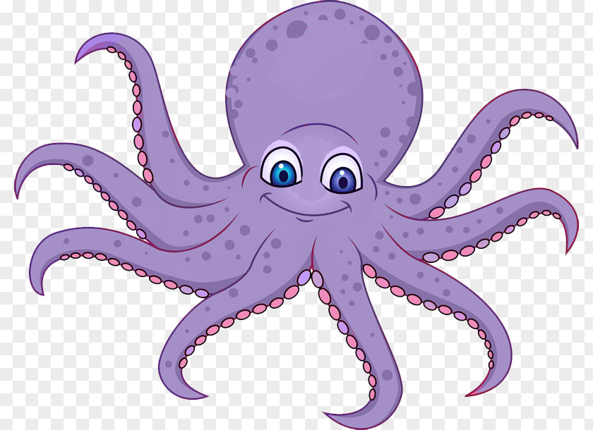Octopus Cartoon PNG