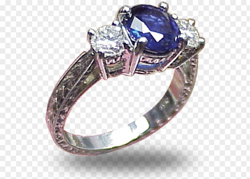 Sapphire Wedding Ring Jewellery Gemstone PNG