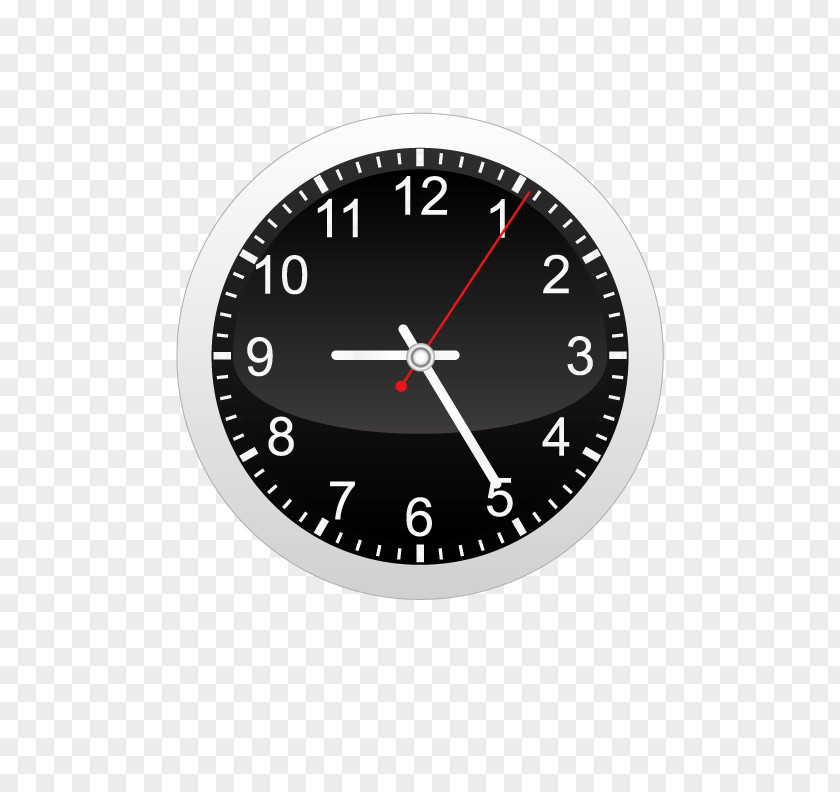 Black Watch Clock Widget Android Application Package PNG