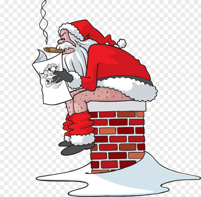 Chimney Santa Claus PNG