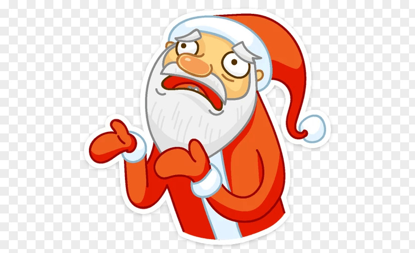 Go Santa Ded Moroz VKontakte Sticker Grandfather MY PNG