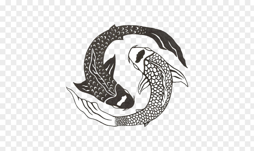 Koi Butterfly Yin Yang Fish And Chinese Cuisine PNG