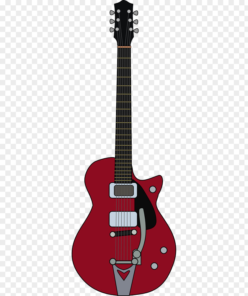 Red Electric Guitar Gibson Firebird Flying V Clip Art PNG