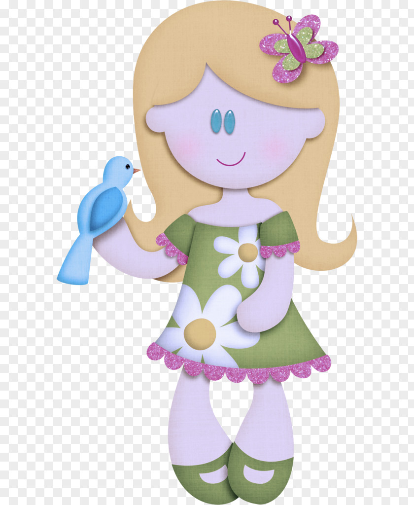 Cartoon Figurine Violet PNG