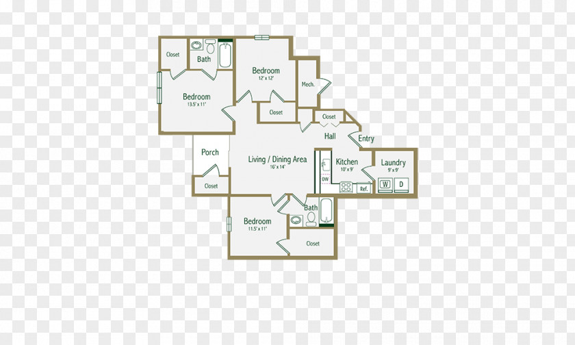 Forest Floor Farmville Plan Poplar Road Apartment PNG