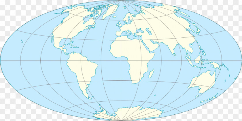 Globe Map Projection World Aitoff PNG