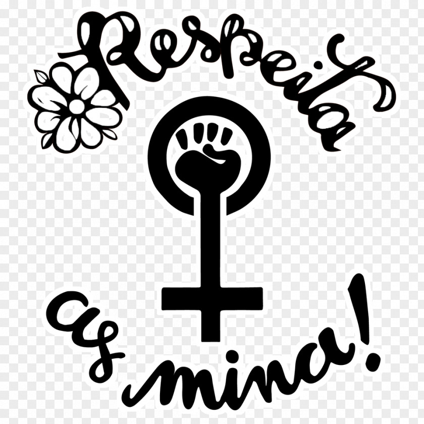 Photo Studio Flex Design T-shirt Respeita As Mina Feminism PNG