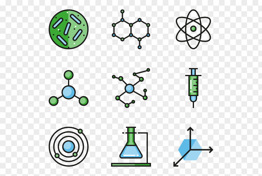 Scientific Vector Chemistry Clip Art PNG