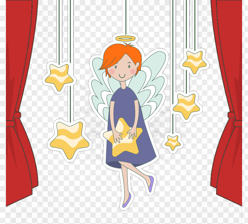 Angels And Stars Euclidean Vector PNG