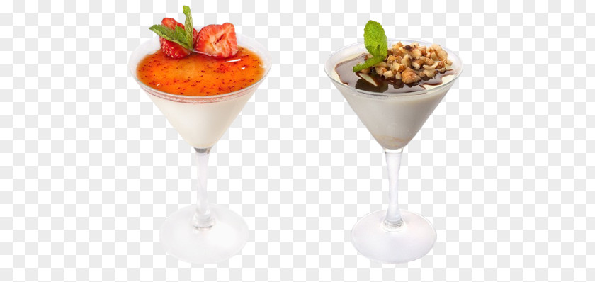 Cocktail Garnish Panna Cotta Strawberry Clip Art PNG