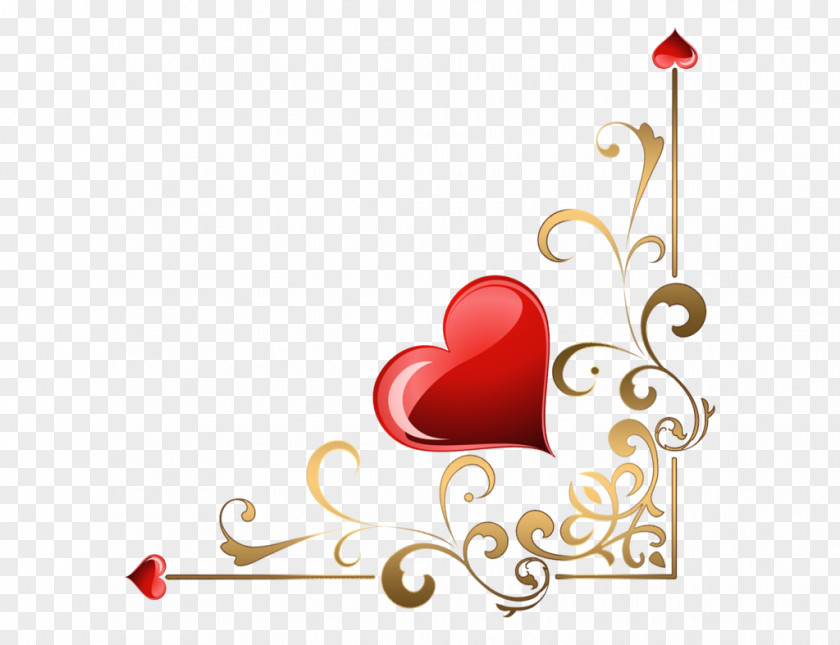 Corner Heart Clip Art PNG