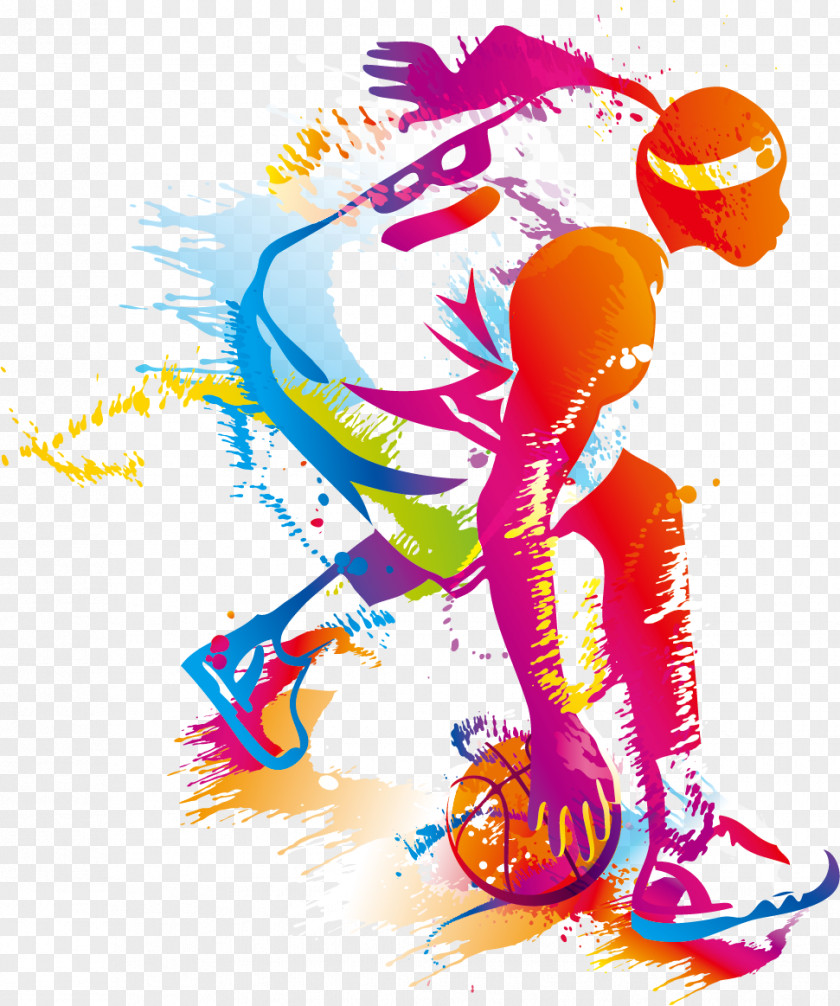 Creative Basketball Players Team Sport Stock Photography PNG