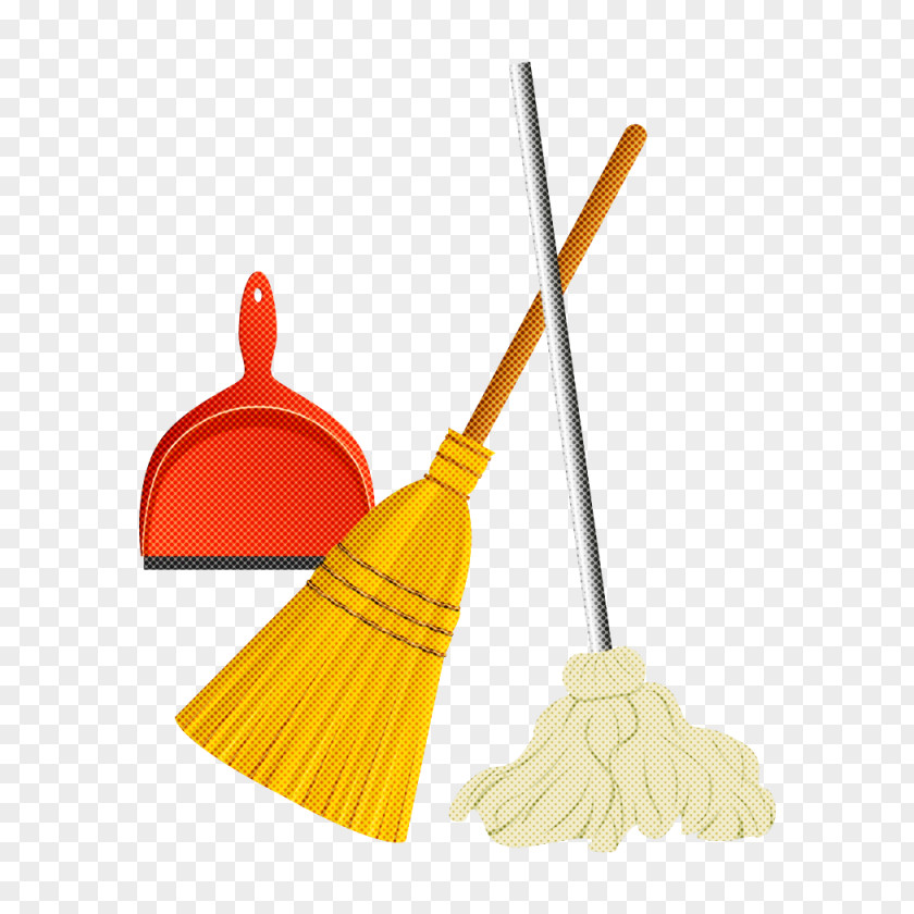 Broom Yellow Household Cleaning Supply Rake PNG