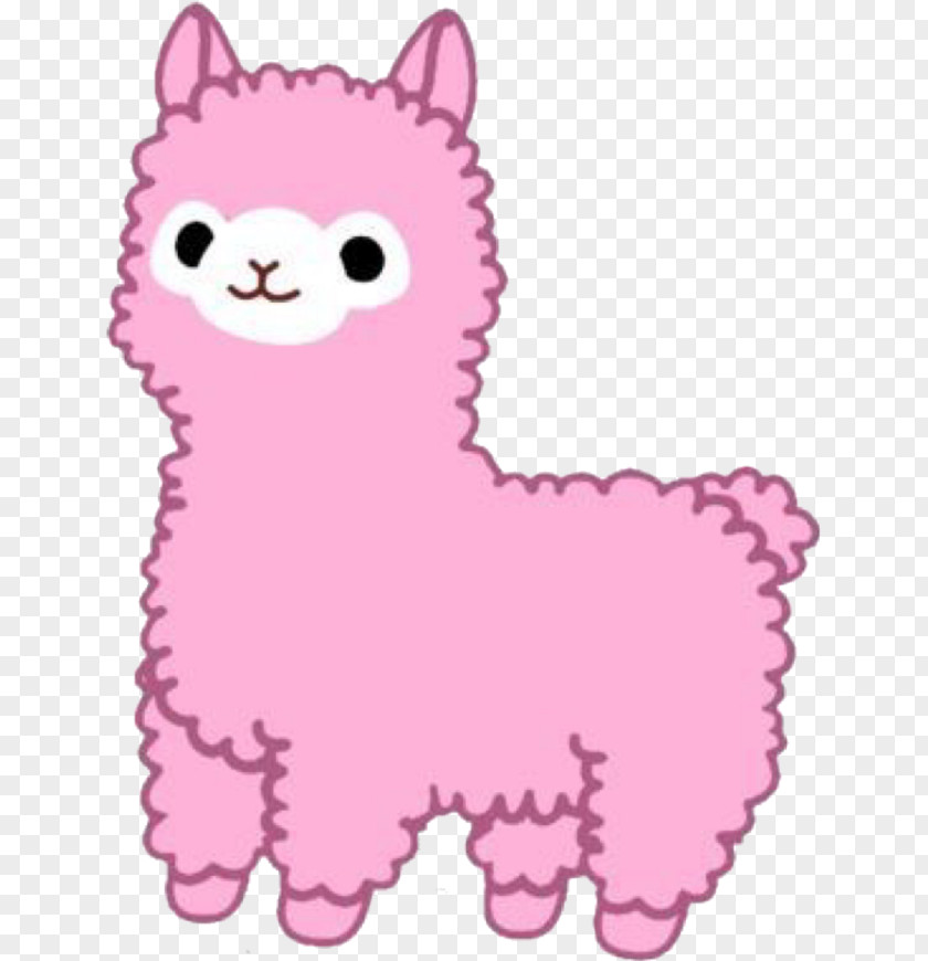 Clipart Alpaca Llama Kawaii Sticker Drawing PNG