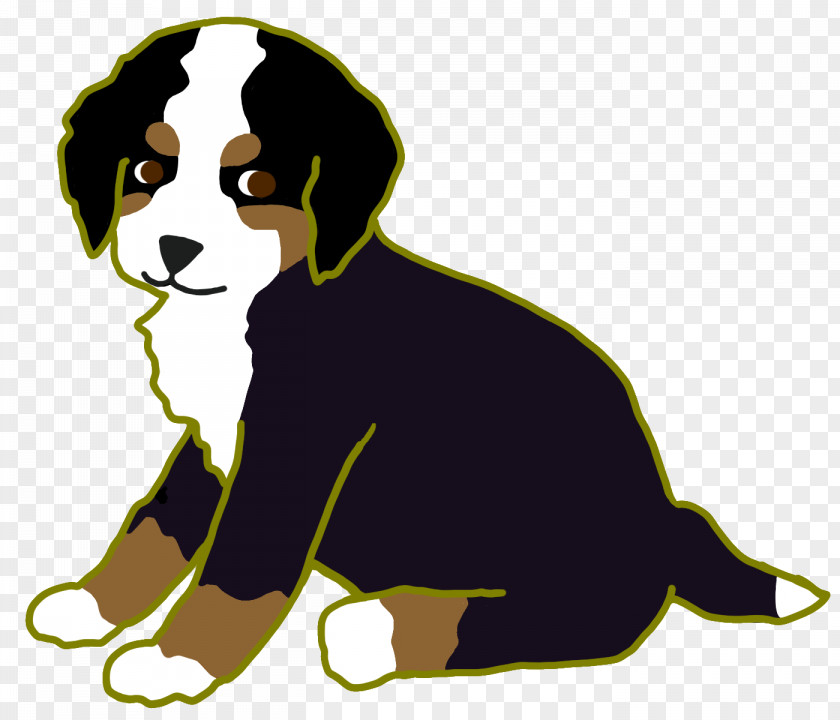 Puppy Dog Breed Bernese Mountain Companion Clip Art PNG