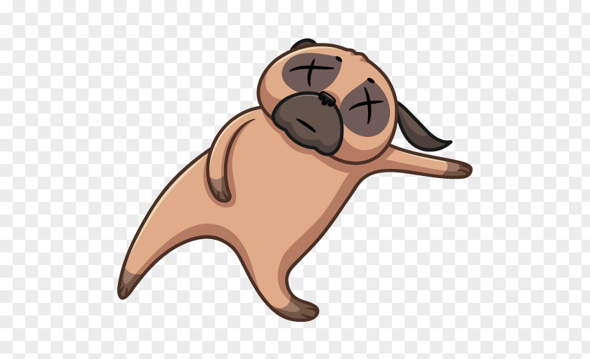 Telegram VKontakte Sticker Pug Clip Art PNG