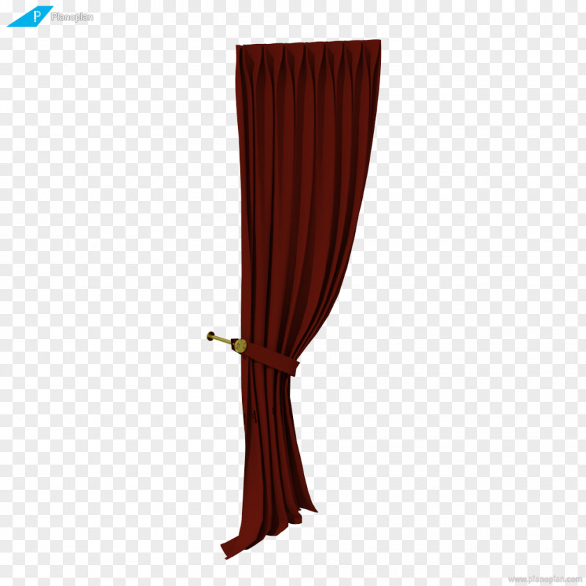 Curtain Drape Rails Maroon PNG