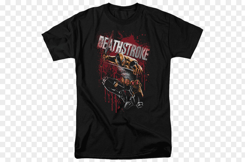 Deathstroke T-shirt Hoodie Top Clothing PNG