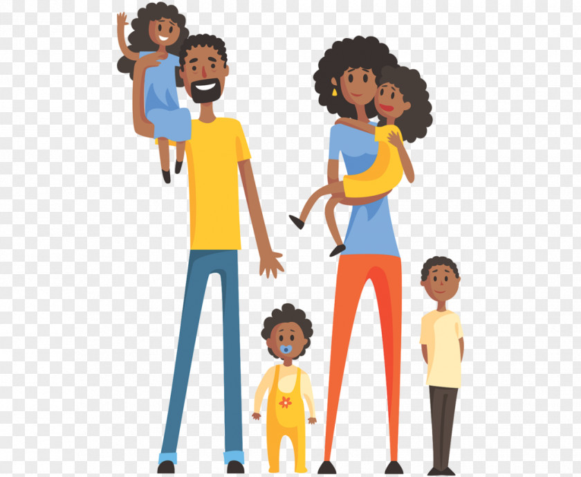 Family African American Clip Art PNG