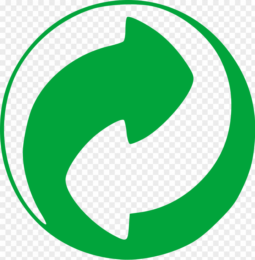 Recycling Symbol Printable Green Dot Packaging And Labeling Clip Art PNG