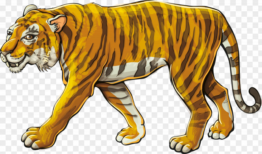 Tiger Lion Cartoon PNG