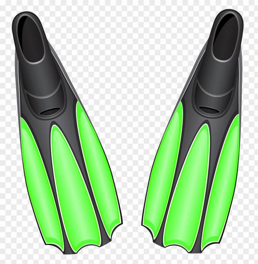 Transparent Green Swim Fins Clipart Swimfin Snorkeling Swimming Clip Art PNG