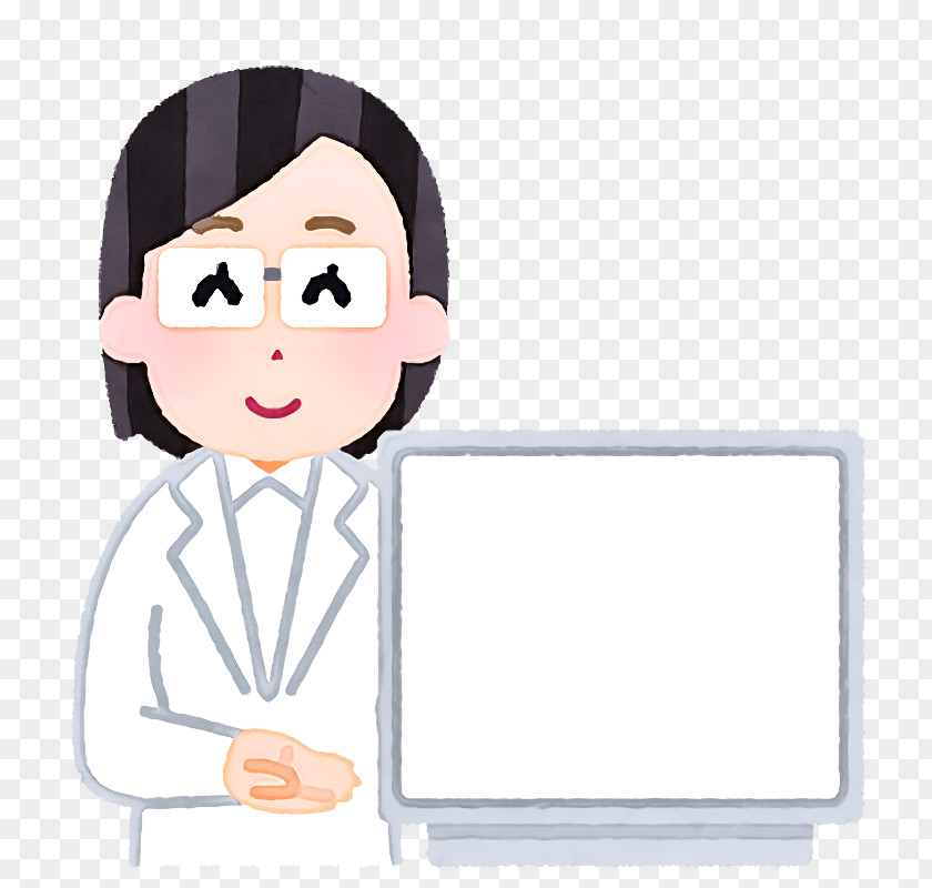 Cartoon Cheek Smile Gesture PNG