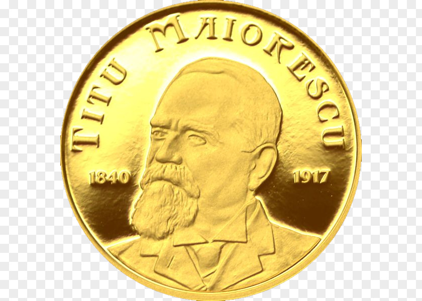 Coin Gold Medal National Bank Of Romania Numismatics PNG