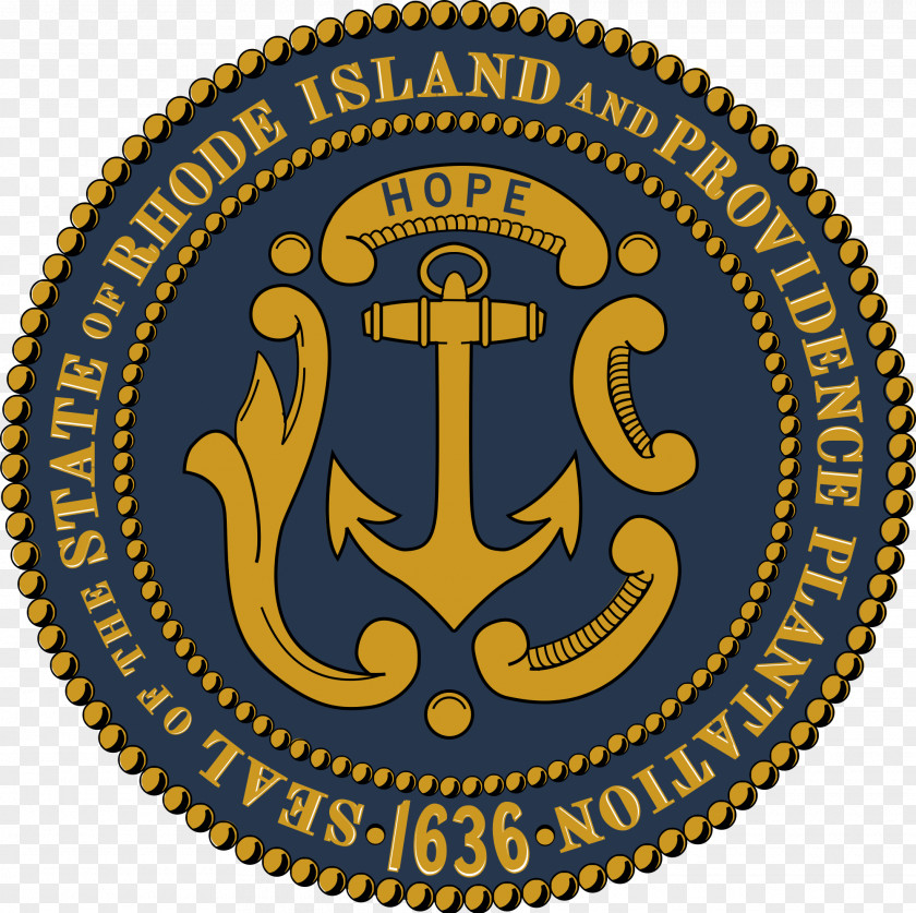 Gold Triangles Flag Of Rhode Island Seal Secretary State Senate PNG