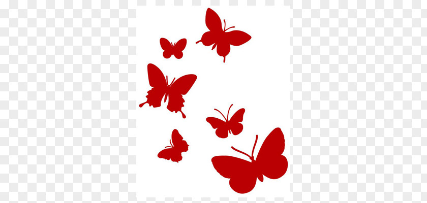 Butterfly Decoration Wall Decal Vinyl Group Polyvinyl Chloride Clip Art PNG