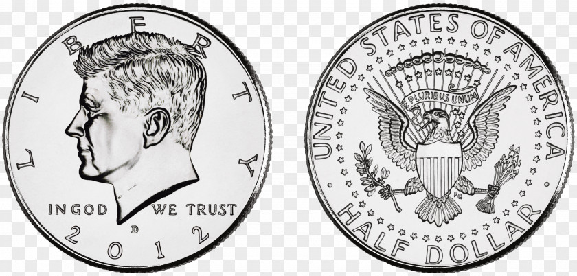 Coin Image Kennedy Half Dollar United States PNG