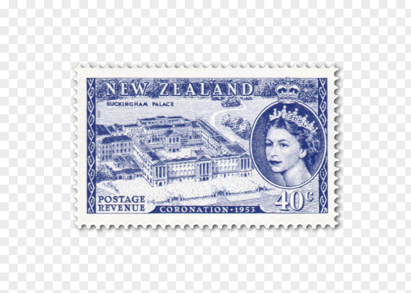 Postage Stamps Paper New Zealand Coronation Of Queen Elizabeth II Mail PNG