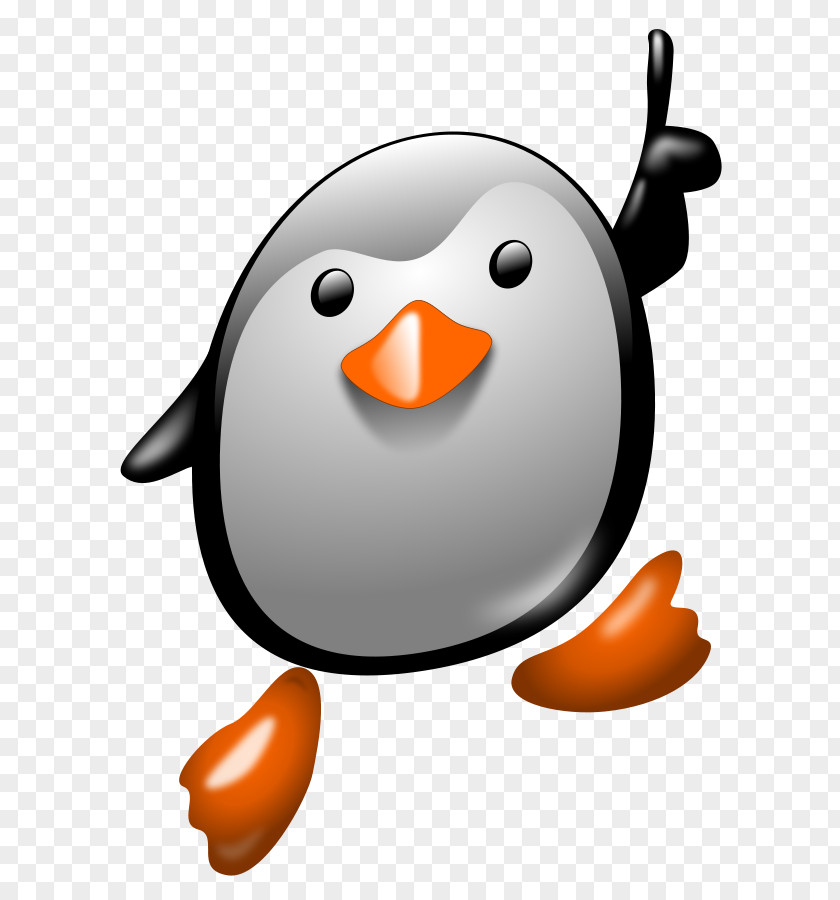 Cliparts Cartoon Number 1 Little Penguin Bird Clip Art PNG