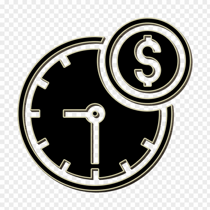 Clock Icon Shopping Time Is Money PNG