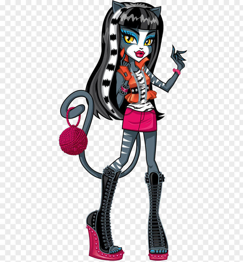 Do Not Be Surprised Monster High Werecat Doll OOAK PNG