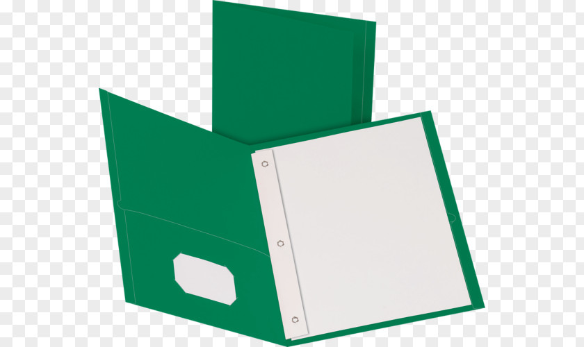 Green 2 Pocket Folders Paper File Fastener Box Business Cards PNG