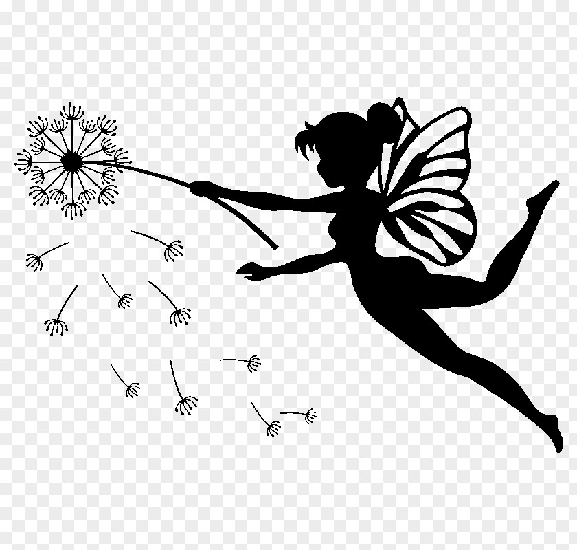 Silhouette Fairy Tinker Bell PNG