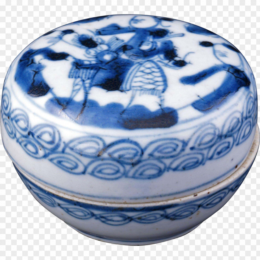 White Porcelain Bowl Blue And Pottery Cobalt Ceramic PNG