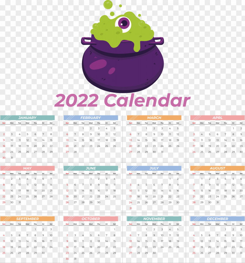 2022 Calendar 2022 Printable Yearly Calendar Printable 2022 Calendar PNG