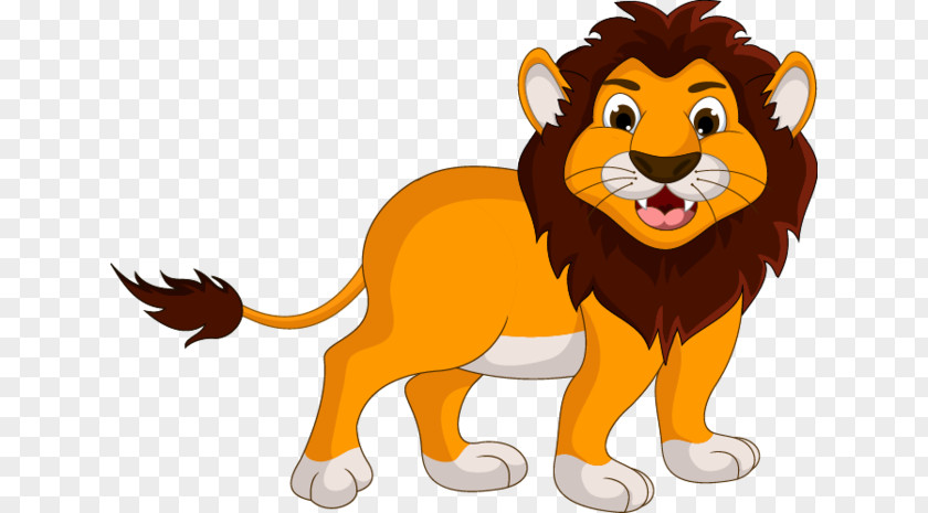 Cartoon Lion Stock Illustration PNG