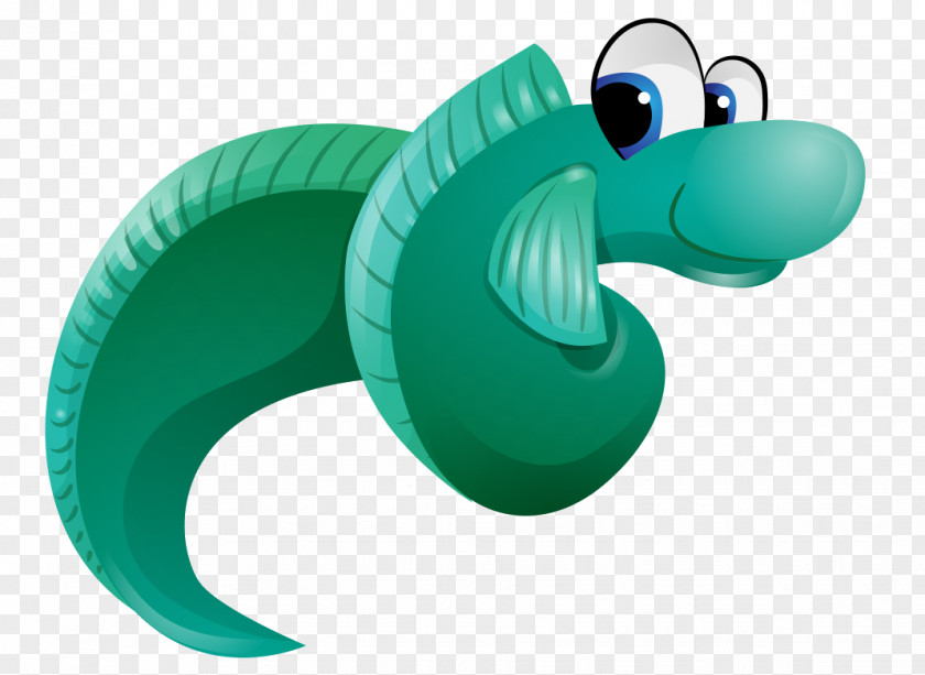 Cartoon Painted Green Snakes Snake PNG