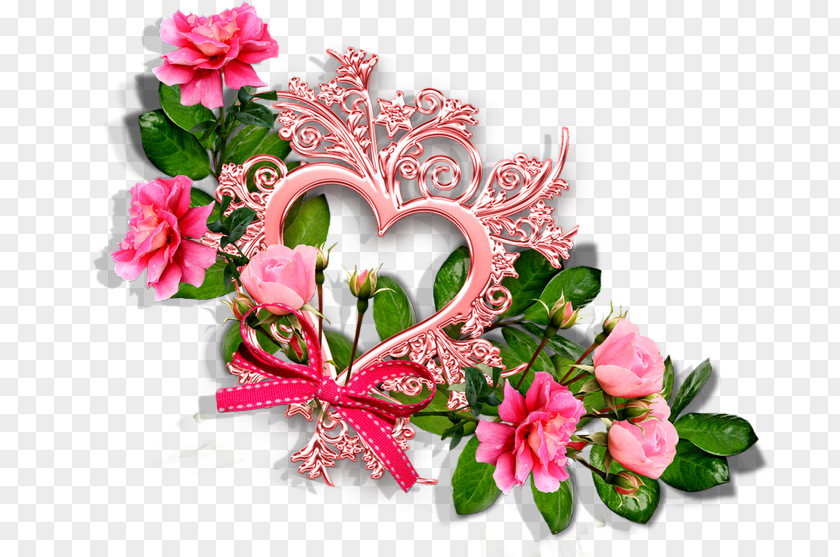 Rose Floral Design Pink Garden Roses Cut Flowers PNG