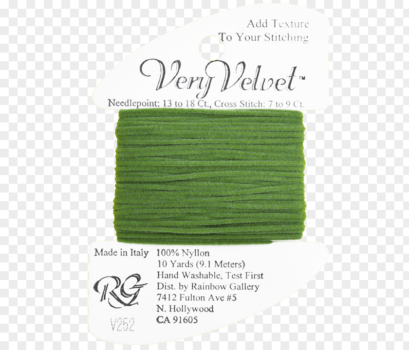 Green Color Silk Lamé Yarn PNG