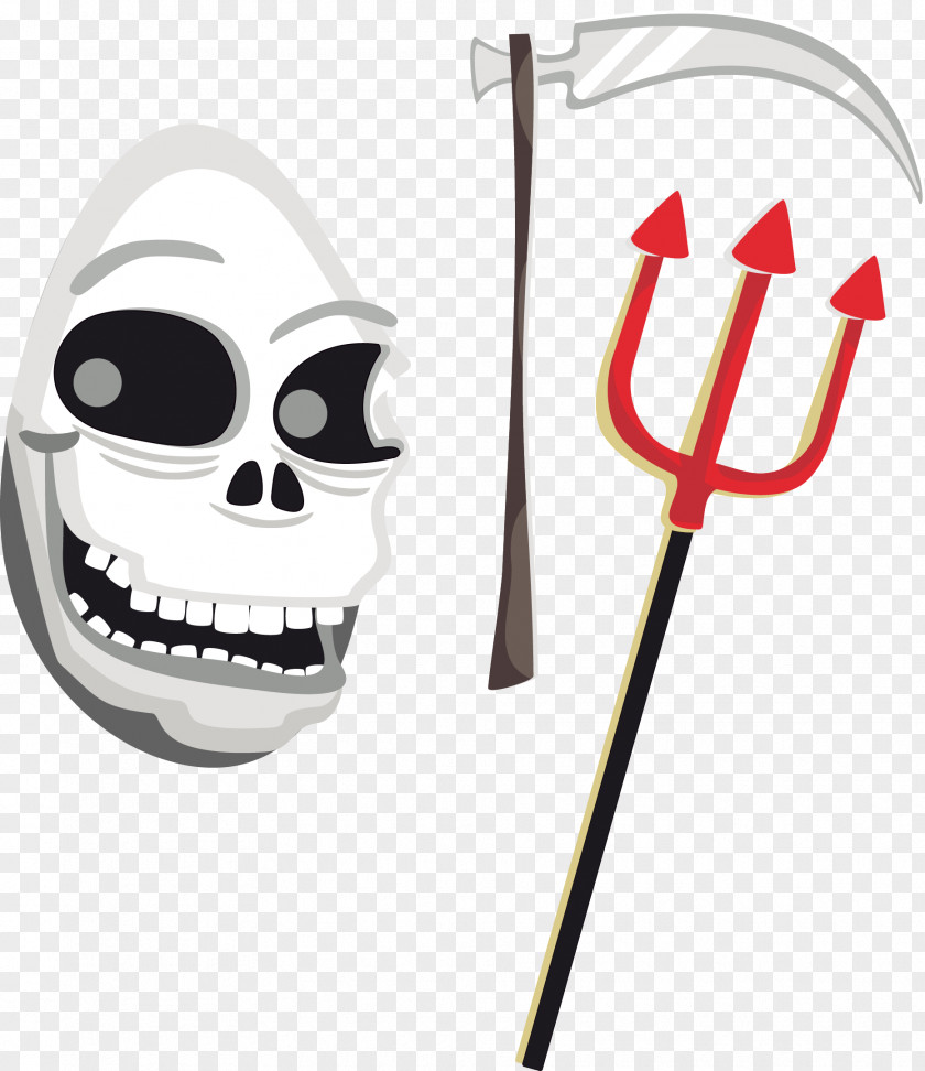 Halloween Vector Material Skull Clip Art PNG