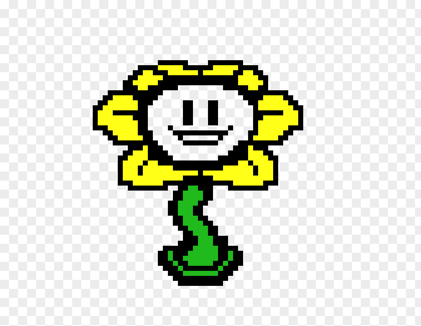 Pixel Art Undertale Minecraft Flowey PNG