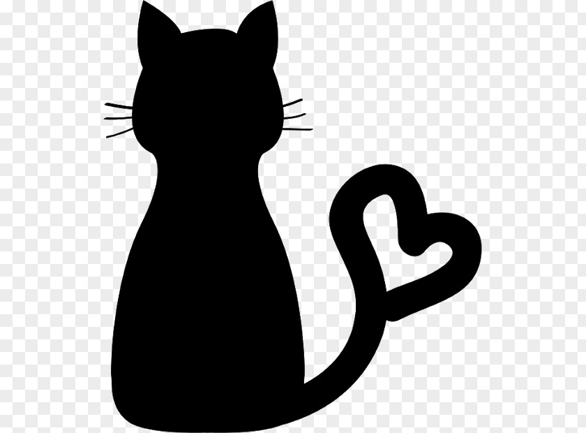 Tail Blackandwhite Black Cat Clip Art Small To Medium-sized Cats Whiskers PNG